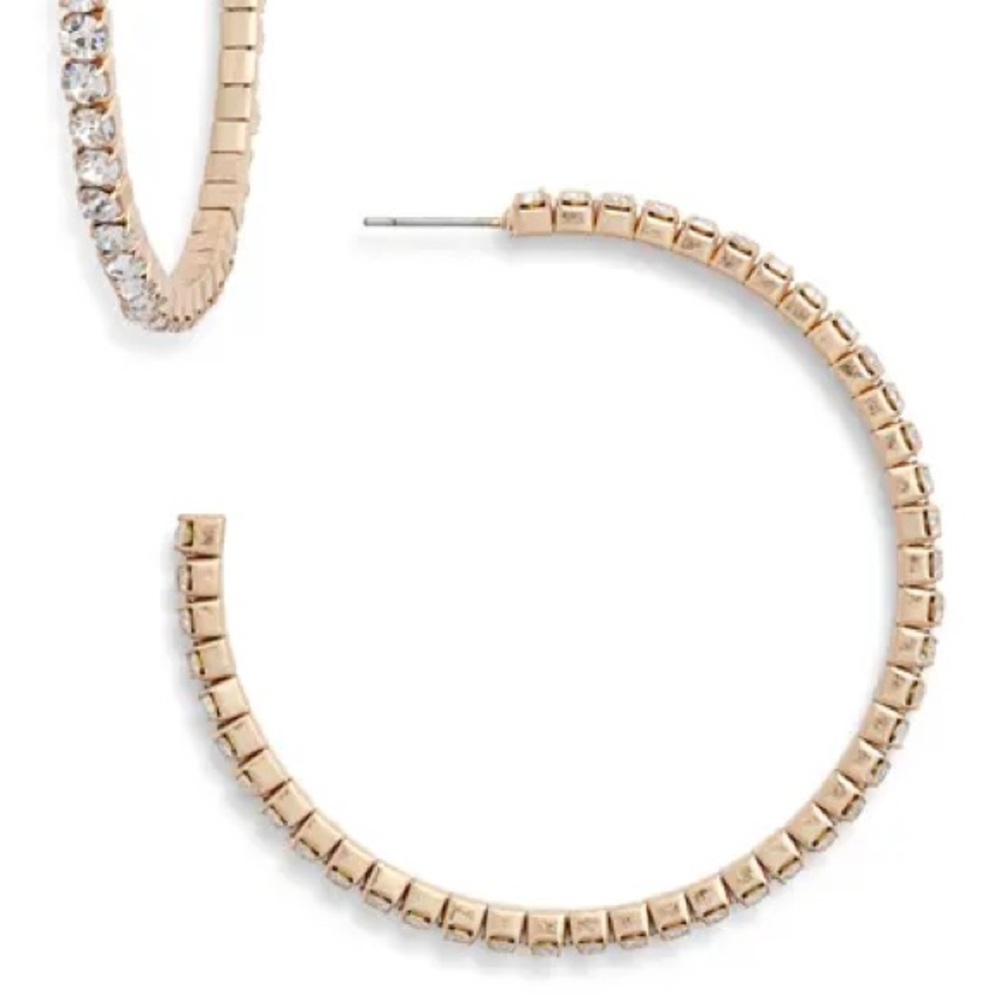 Something Navy Hoop Earrings